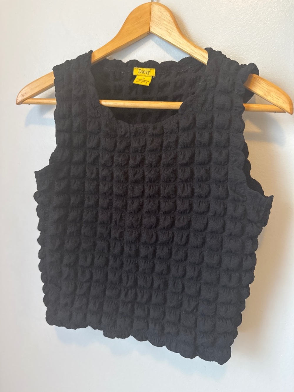 Daisy stretch cropped bubble tank
